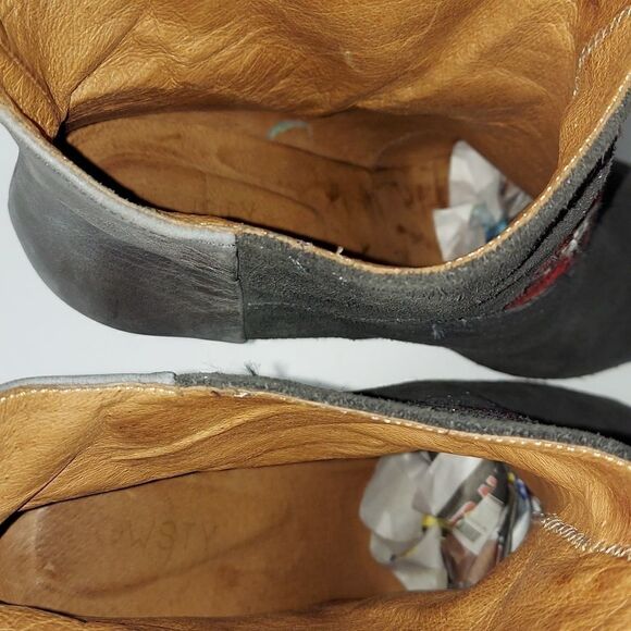 Anthropologie Howsty Etnia Embroidered Stiletto Booties Sz 39 - Picture 8 of 9